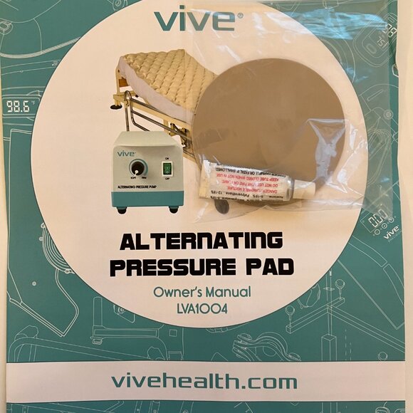 Vive Alternating Pressure Pad Air Mattress Topper with Ultra Quiet Pump LVA1004 - Picture 8 of 10